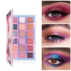 18-farbige Pearly Glitter Matte Easy Makeup Lidschatten-Palette