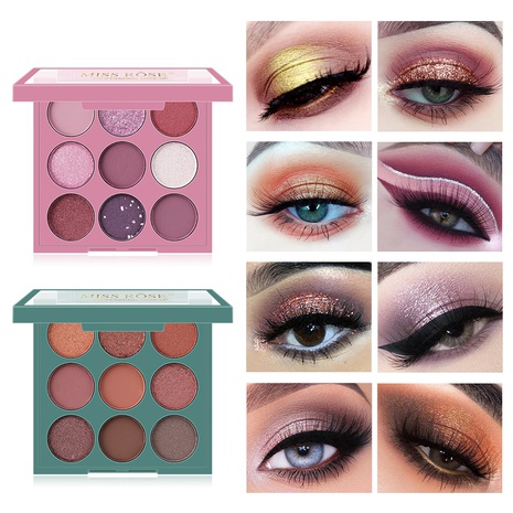 color Waterproof Pearlescent Matte Lazy Eyeshadow Palette's discount tags