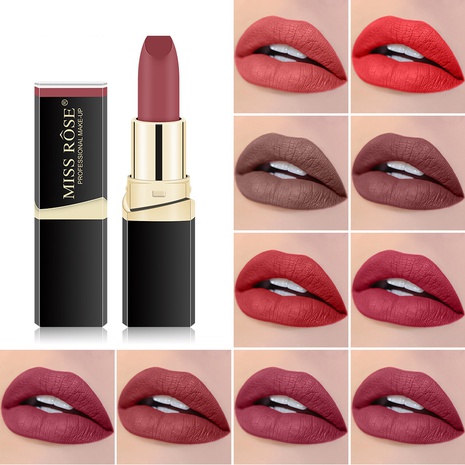 fashion square tube long-lasting non-discoloring lipstick matte waterproof velvet lipstick's discount tags