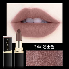 fashion chocolate color lipstick matte coffee brown chestnut black lipstick