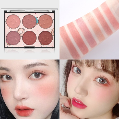 fashion six-color blush makeup trimming palette makeup's discount tags