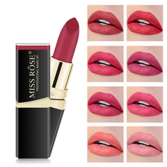 fashion lipstick matte lip glaze black tube velvet lipstick