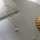 Korean fashion new pearl geometric copper necklace wholesalepicture9