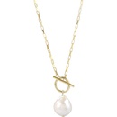 Korean fashion new pearl geometric copper necklace wholesalepicture10