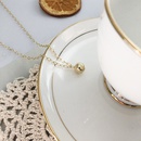 Fashion little ball clavicle chain simple copper necklace wholesalepicture9