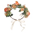 Kunststoff Rose Blumengirlande verstellbarer Haarschmuck Kranzpicture18