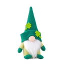 Trfle vert irlandais dcoration de poupe sans visage ornements de dcoration de vacancespicture18