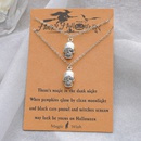 new Halloween necklace European and American personality skull ghost alloy card necklacepicture7