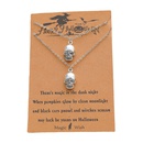 new Halloween necklace European and American personality skull ghost alloy card necklacepicture10