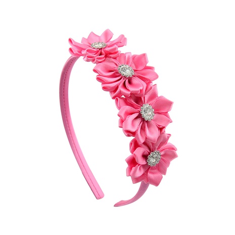 Kinderstirnband Großhandel 4 diamantbesetzte polygonale Blume handgemachtes Stirnband's discount tags