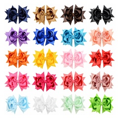 3 Layers Alice Flower Fishtail Bow Hairpin European and American Children's Hair Accessories