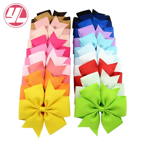 wholesale large handmade ribbed ribbon fishtail bow children's headdress's discount tags