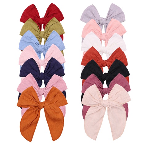Fruit Color Bow Hairpin European and American New Large Back Head Clip's discount tags