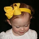 European and American childrens handmade solid color Alice flower bow baby headbandpicture9