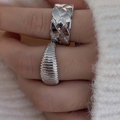 fashion woven niche design sense opening adjustable trend index finger ring