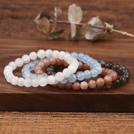 Bracelet simple de couleur pure naturelle bracelet de mode aigue-marine femme en gros's discount tags