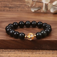 fashion black agate bead bracelet phoenix pattern chalcedony bracelet