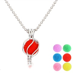 European and American creative rotating spherical aromatherapy multi-color necklace