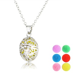 Aromatherapy DIY Necklace Egg Shape Open Korean Creative Perfume Diver Pendant Necklace