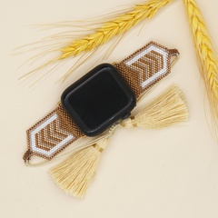 ethnische Glasperlen handgewebte Apple Watch1-7 Band