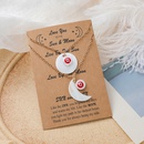 New Couple Necklace 2Piece Set Creative Personality Shell Demon Eye Sun Moon Necklacepicture9