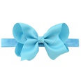 European and American childrens handmade solid color Alice flower bow baby headbandpicture16