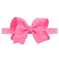 European and American childrens handmade solid color Alice flower bow baby headbandpicture22