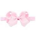 European and American childrens handmade solid color Alice flower bow baby headbandpicture33