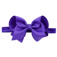 European and American childrens handmade solid color Alice flower bow baby headbandpicture35