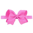 European and American childrens handmade solid color Alice flower bow baby headbandpicture37
