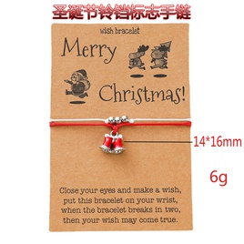 Christmas Series Hand Strap Alloy Dripping Santa Wax Cord Braided Adjustable Braceletpicture15