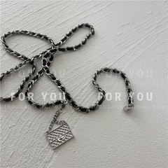 Light luxury niche metal chain pendant thin waist chain decoration belt