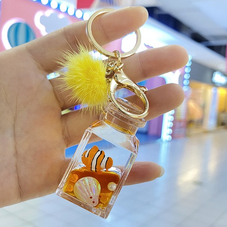Schwimmende kleine Robbe Schlüsselanhänger Exquisite und süße Treibflasche Autoschlüssel Ornamente's discount tags