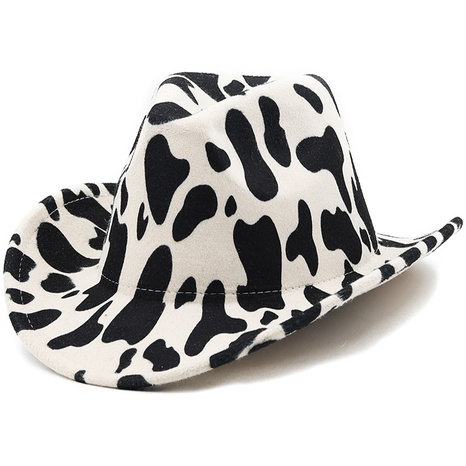 Modischer verdickter Stoff doppelseitiger Hut in Kontrastfarbe Cowboy-Filzhut mit gerollter Krempe's discount tags
