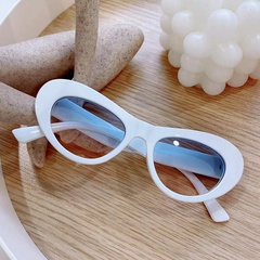 Round cat eye sunglasses 2022 new European and American fashion sunglasses