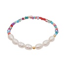 retro ethnic color beads simple baroque natural freshwater pearl braceletpicture12