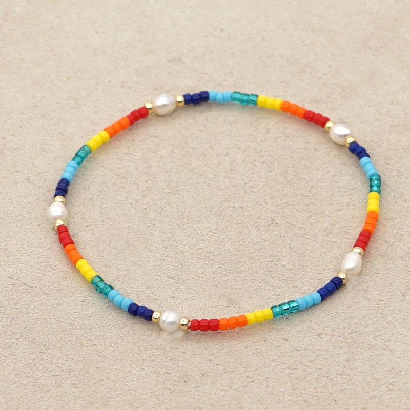 bohemian style Miyuki beads light luxury natural freshwater pearl small bracelet