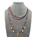 bohemian simple rainbow rice beads natural freshwater pearl necklacepicture10