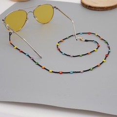 retro rice beads hand-woven mask chain glasses chain necklace