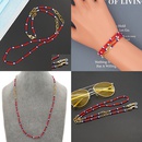 retro stainless steel rice beads mask chain glasses chain necklacepicture11