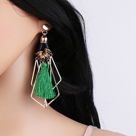 exaggerated tassel geometric earrings accessories earrings's discount tags