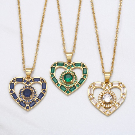 trendige Nische Liebe Schlüsselbein Kette Mode Luxus Diamant Kupfer Halskette's discount tags