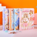 36K sweet color page magnetic buckle cartoon cute hand ledger student notebookpicture6