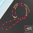 retro stainless steel rice beads mask chain glasses chain necklacepicture13