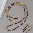 retro stainless steel rice beads mask chain glasses chain necklacepicture14