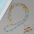 retro stainless steel rice beads mask chain glasses chain necklacepicture16