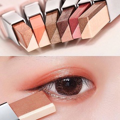 Two-color eye shadow stick velvet gradient pearlescent eye shadow