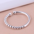 French beadedshaped silver fashion simple personality copper open ringpicture4
