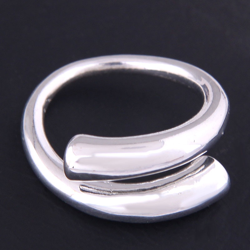 einfache Nische Mode Metall einfache Persnlichkeit Kupfer offener Ring