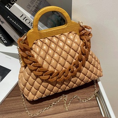 new fashion handbag autumn and winter rhombus thick chain shoulder messenger shell bag